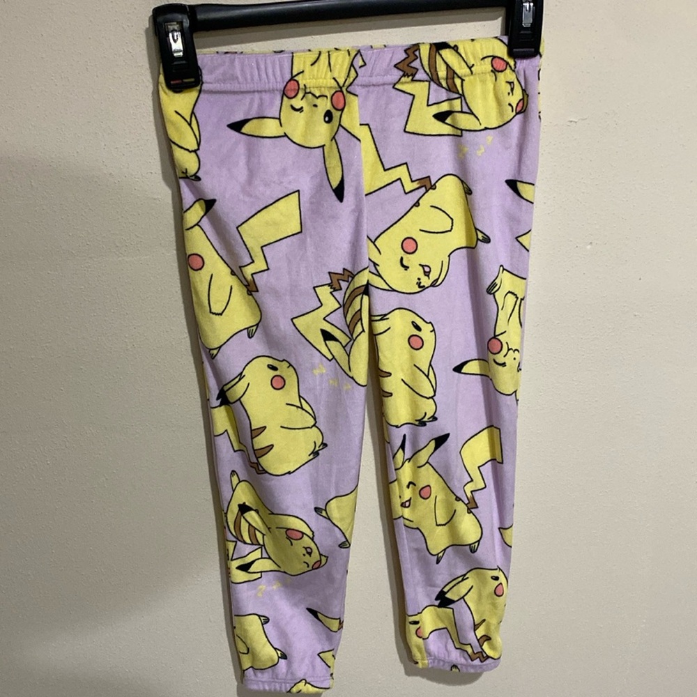 POKEMON GIRLS PIKACHU PAJAMA BOTTOMS SIZE 4/5